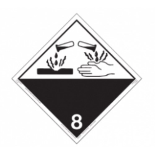 image of a placard-8-class label